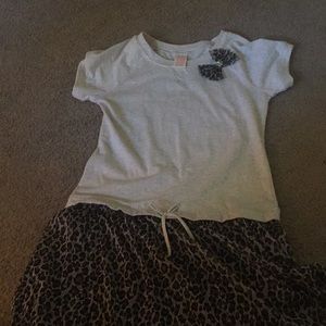 A Leopard print dress